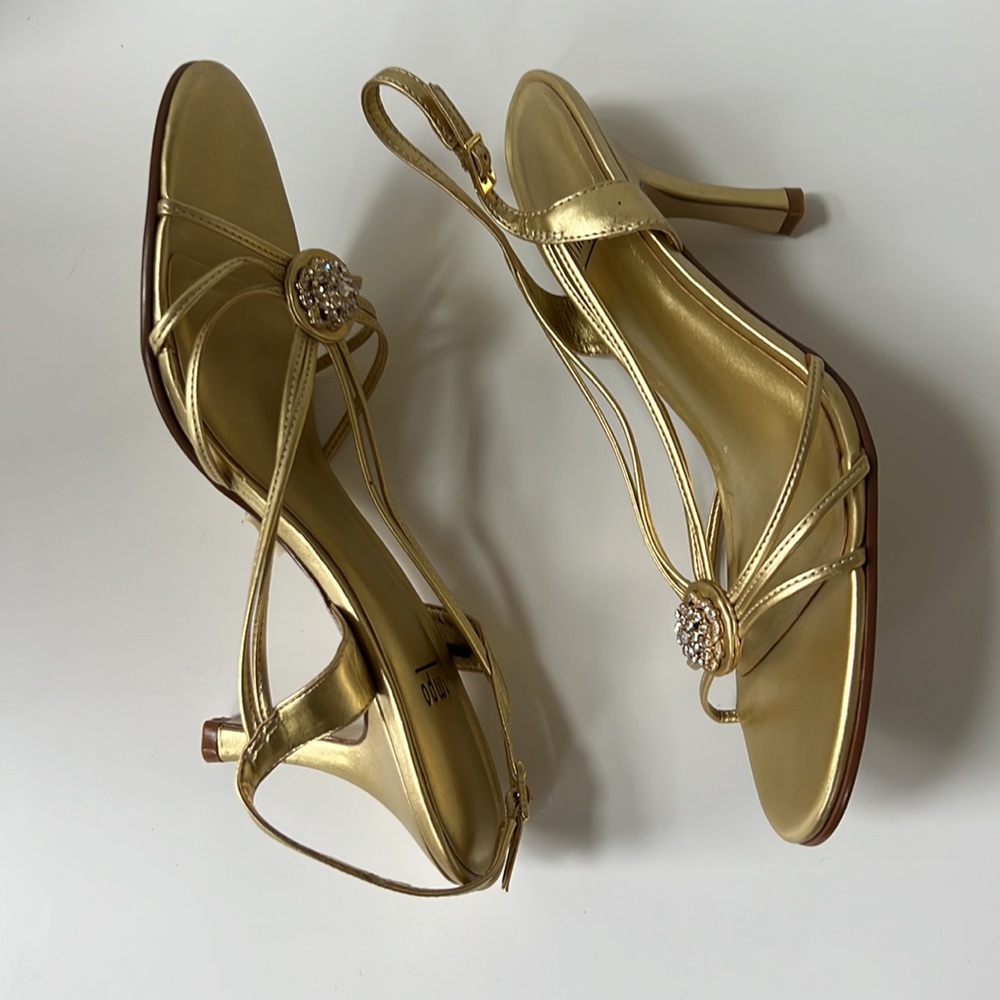 IMPO Gold Heels Like New - Picture 2 of 3